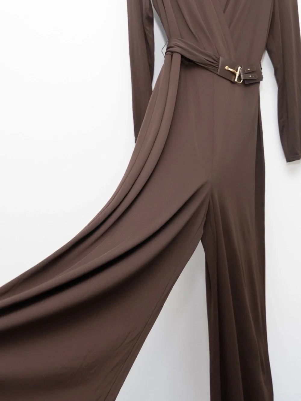 Lauren Ralph Lauren - Belted Surplice Jersey‎ Jumpsuit